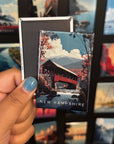 New Hampshire State Magnet β Red Covered Bridge & White Mountains