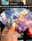 US 50 State Flower Magnets