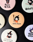 Witch Please Magnet – Cute Funny Halloween Witch Fridge Magnet, Pastel Spooky Décor