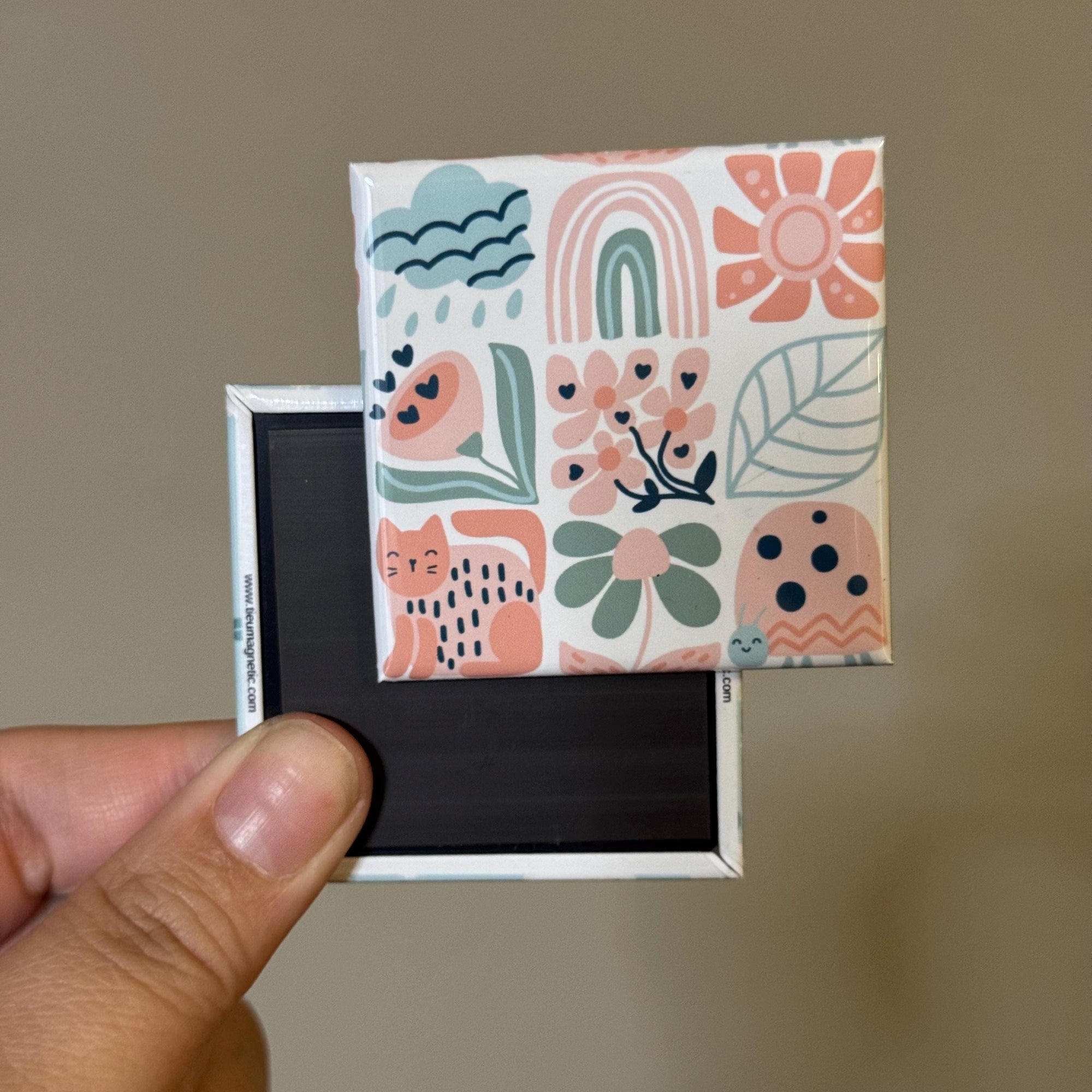 Yellow Floral Magnet