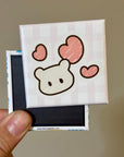Minimal Bunny Face Magnet