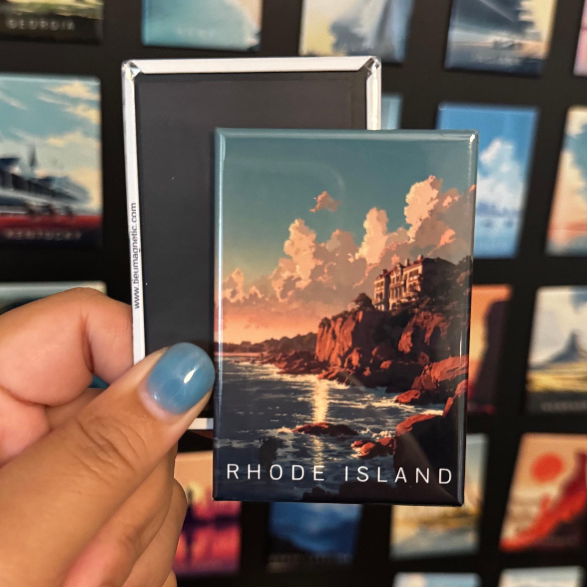 Rhode Island State Magnet – Cliffside Mansion
