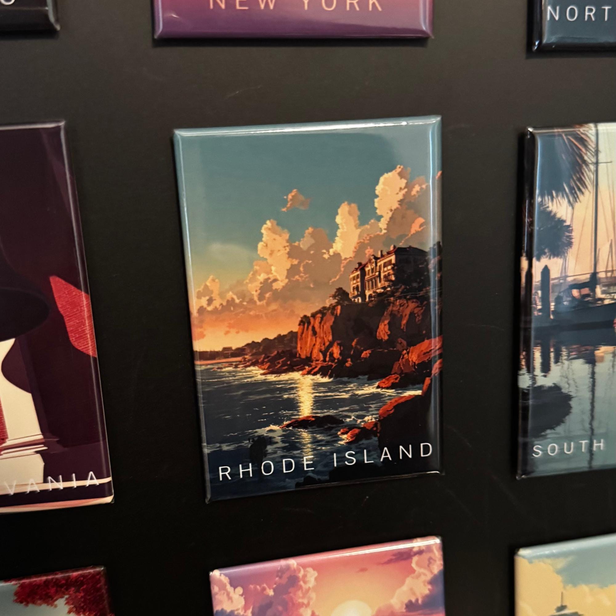 Rhode Island State Magnet – Cliffside Mansion